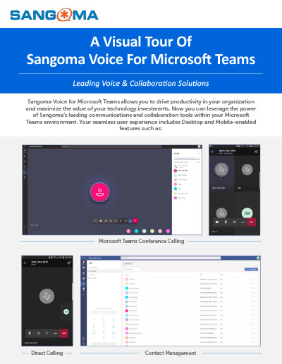 Sangoma Voice for Microsoft Teams Visual Tour