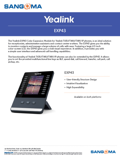 Yealink EXP43