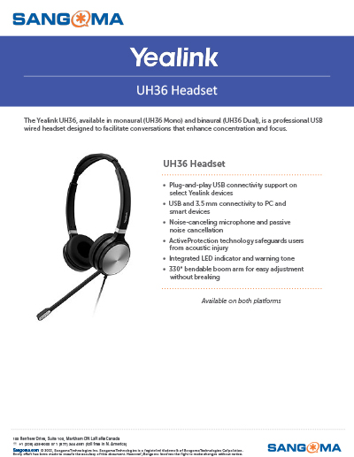 Yealink UH36 Headset