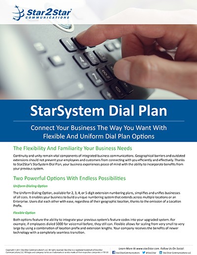 StarSystem Dial Plan