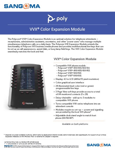 Polycom VVX Color Expansion Module